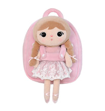 Load image into Gallery viewer, Backpack with Removable Plush doll - Boho Girl with name - BEBIMINE LLC
